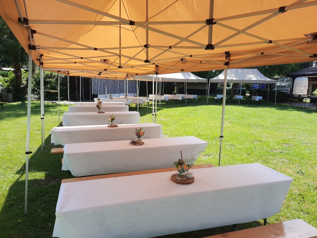 6x12m PROFI-ZELTE Faltpavillon, Stahl | im Verleih