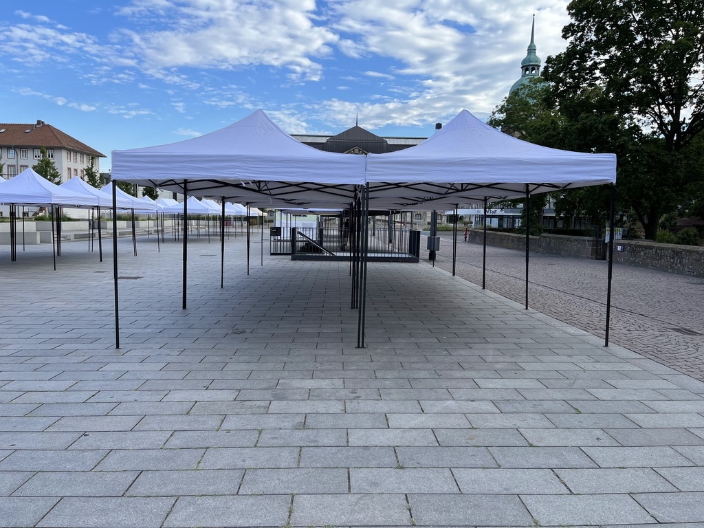3x3m PROFI-ZELTE Faltpavillon, Stahl, 100% wasserdicht