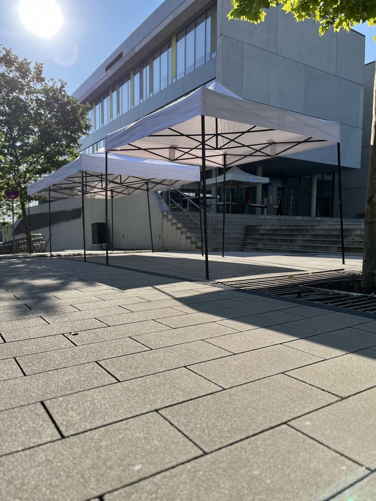 3x3m PROFI-ZELTE Faltpavillon, Stahl, 100% wasserdicht