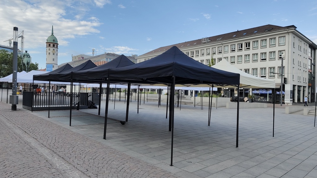 3x3m PROFI-ZELTE Faltpavillon, Stahl, 100% wasserdicht
