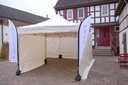 3x3m PROFI-ZELTE Faltpavillon, Alurahmen 30mm, 100% wasserdicht