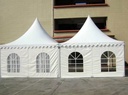 3x3m PROFI-ZELTE Faltpavillon Alurahmen Hexagon 40mm, 100% wasserdicht