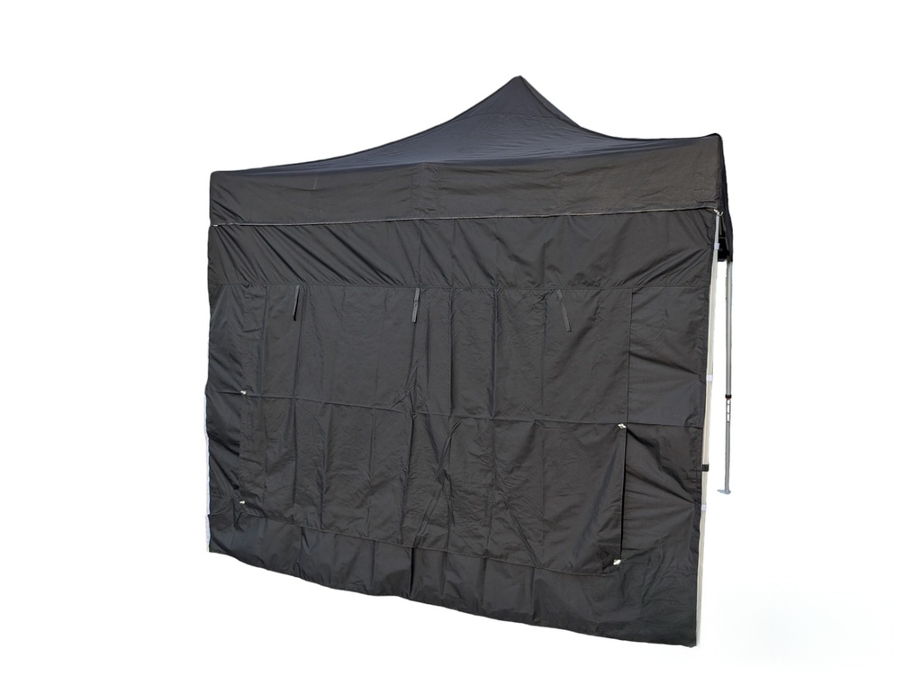 Seitenteil 6m, mit Fenster und Rollo - für 40/50mm Profile