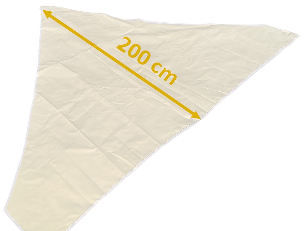 Ersatzdach 2x2 Faltpavillon für 30/32mm Rahmen – Dachplane zusammengelegt, Maßangabe 200 cm