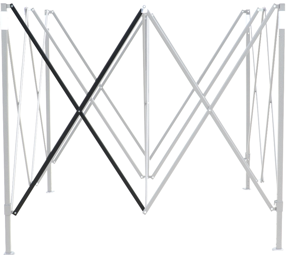Ersatzstange, Scherensegment für Faltpavillons 4x4m