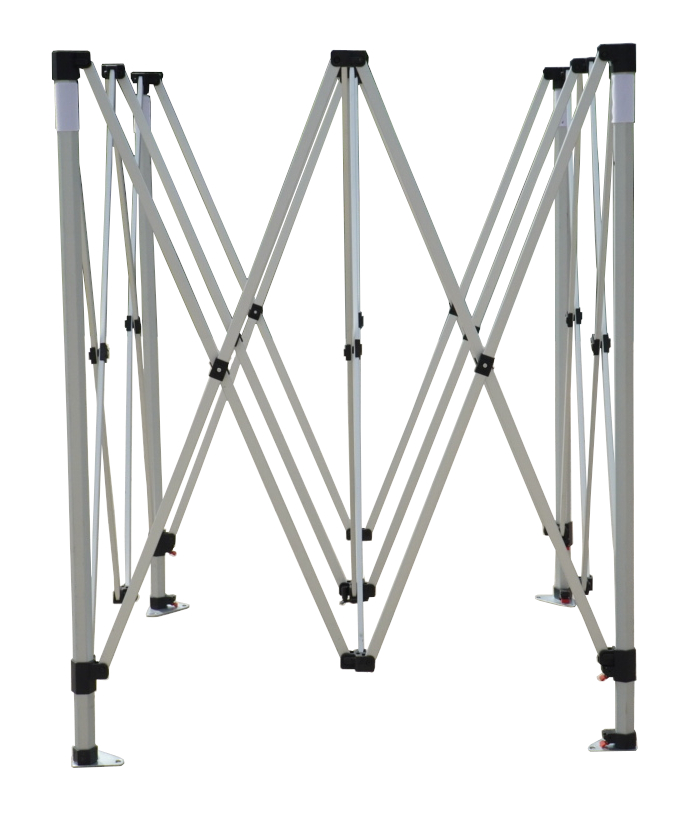 Rahmen 4x4m PROFI-ZELTE Faltpavillon Alurahmen Hexagon 40mm