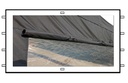 Seitenteil 6m, mit Fenster und Rollo - für 40/50mm Profile