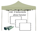 2x2m PROFI-ZELTE Faltpavillon, 32mm-Alu, 100% wasserdicht