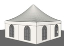 4x4m PROFI-ZELTE Pagoden Pavillon / Zelt, 100% wasserdicht