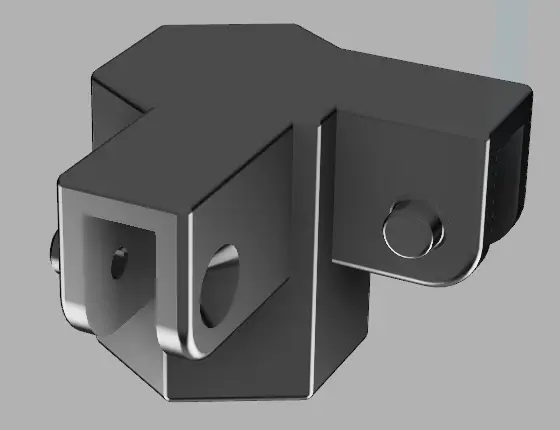 Endkappe Hexagon 40mm