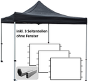 4x4m PROFI-ZELTE Faltpavillon Alurahmen Hexagon 50mm, 100% wasserdicht