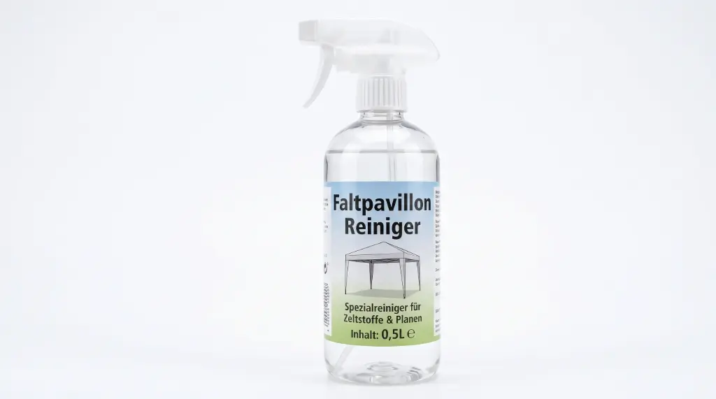 Faltpavillon Reiniger – Biozider Kraftreiniger gegen Schimmel, Moos & Algen | 0,5 Liter Sprühflasche