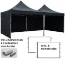 4x8m PROFI-ZELTE Faltpavillon Alurahmen Hexagon 40mm, 100% wasserdicht