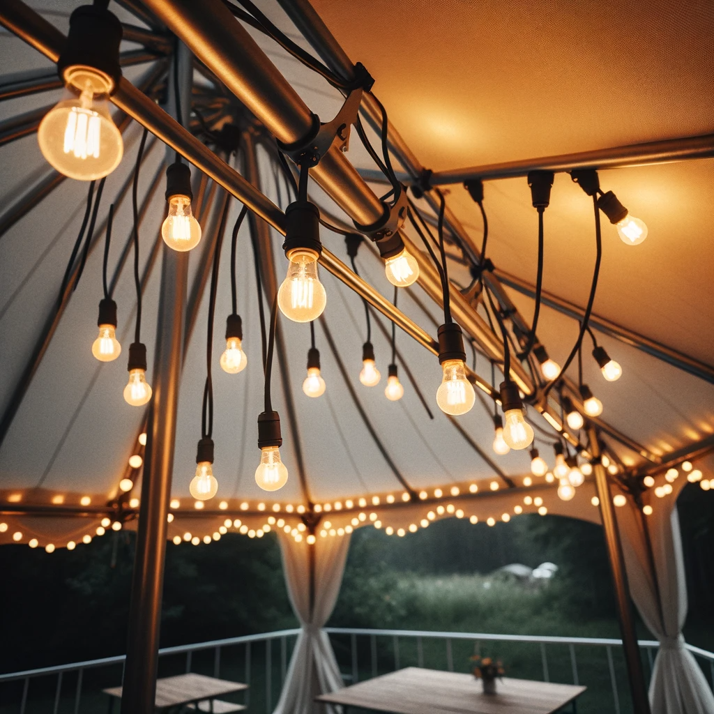 LED Lichterkette E27 17m | im Verleih