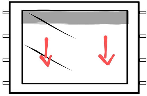 Seitenteil 3m, mit Fenster und Rollo -  für 40/50mm Profile