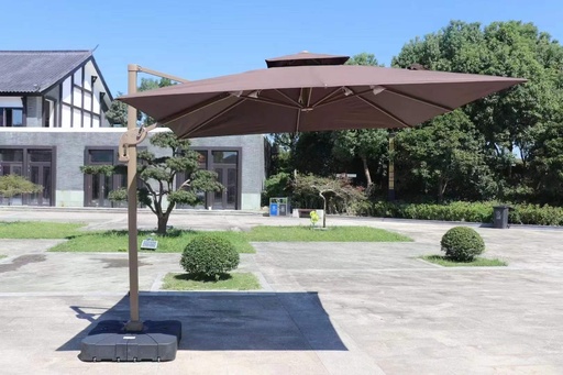 [SN100200] Sonnenschirm | Terrassenschirm 300x300cm (mit Kunststoffbehältern als Gewicht)