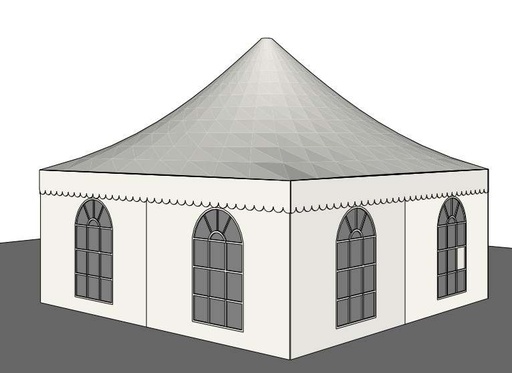 4x4m PROFI-ZELTE Pagoden Pavillon / Zelt, 100% wasserdicht