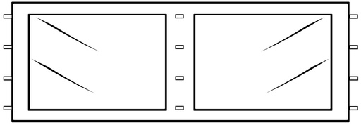 [SE6x010X] Seitenteil 6m, mit Fenster