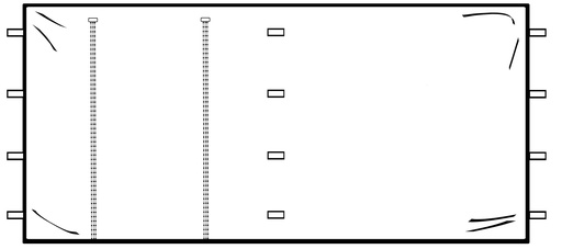 Seitenteil 4,5m, mit Tür | im Verleih
